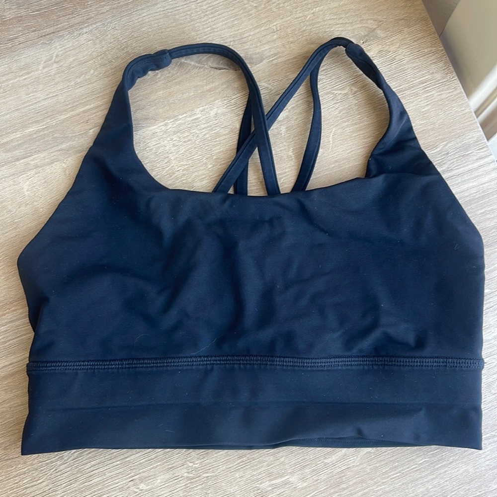 Black Longline Lululemon Sports Bra